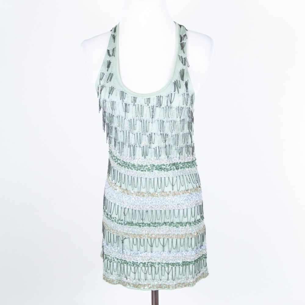 Anthropologie conditions apply tank green small
